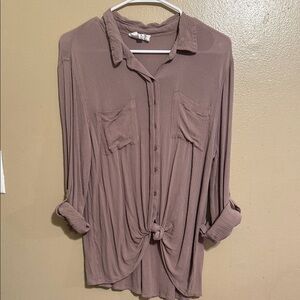 Olive & Oak Dusty Pink Button-Down Shirt
